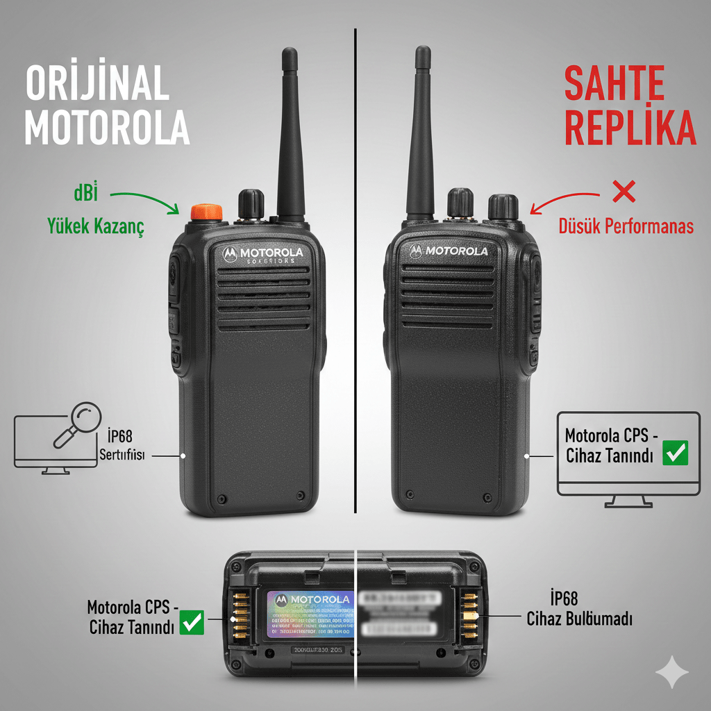 Sahte Motorola Telsiz Nasıl Anlaşılır? İşletmenizi Güvende Tutacak Orijinal Ürün Rehberi
