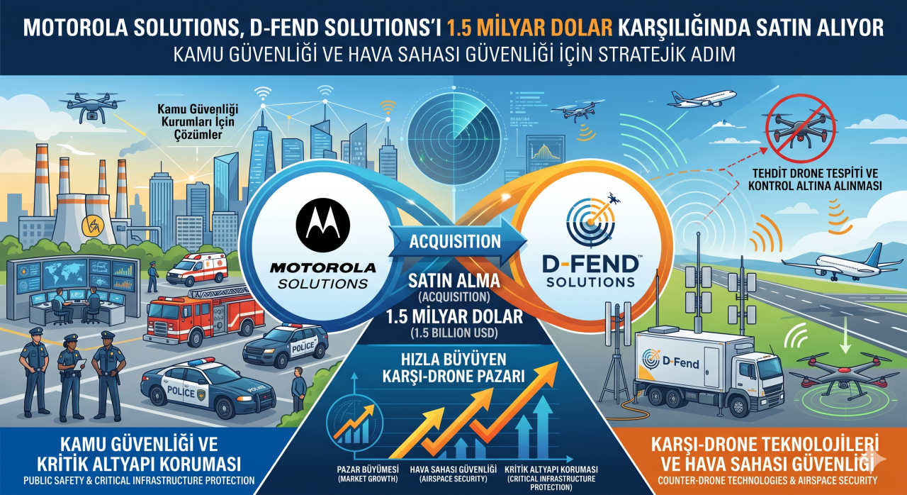 Motorola Solutions İnsansız Hava Araçları Güvenliğini Sağlayan Firmayı Satın Alıyor